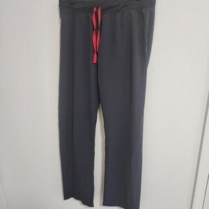 Figs Technical Collection Pants Mens Medium Gray‎ Straight Leg Drawstring Scrub